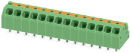 Leiterplattenklemme, 14-polig, RM 3.5 mm, 0,2-1,5 mm², 16 A, Federklemmanschluss, grün, 1862204