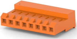 Buchsenleiste, 8-polig, RM 3.96 mm, gerade, orange, 3-641148-8