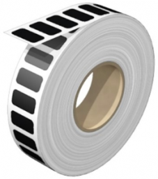 Polyester Gerätemarkierer, (L x B) 18 x 9 mm, schwarz, Rolle mit 1000 Stk