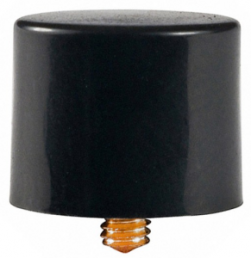 Kappe, rund, Ø 10 mm, (H) 8 mm, schwarz, für Druckschalter, AT407A