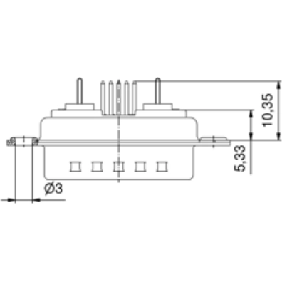 3043W2SAR76A10X CONEC D-Sub Steckverbinder Bild 2