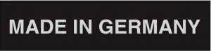 Herkunftszeichen, Text: "MADE IN GERMANY", (B) 37 mm, Aluminium, 085.50-4-A3 (100ST.)