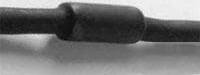 Wärmeschrumpfschlauch, 2:1, (9.5/4.8 mm), Polyolefin, schwarz