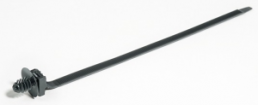 Kabelbinder außenverzahnt, Polyamid, (L x B) 170 x 5.3 mm, Bündel-Ø 1.6 bis 30 mm, schwarz, -40 bis 85 °C