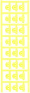 Polyamid Kabelmarkierer, beschriftbar, (B x H) 21 x 5.8 mm, max. Bündel-Ø 5 mm, gelb, 1805780000
