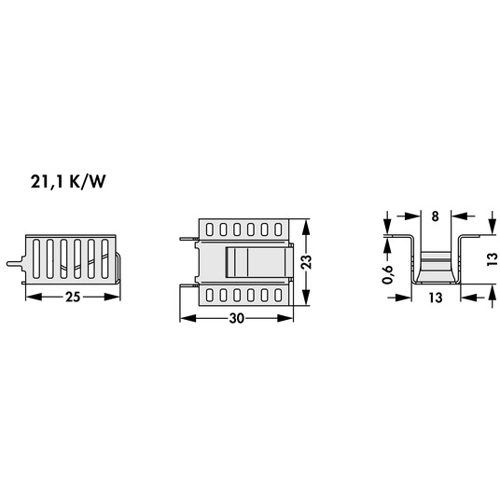 FK 268 MI 220 V Fischer Elektronik Kühlkörper Bild 2