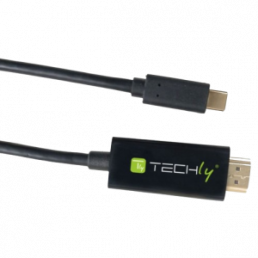 USB Typ C zu HDMI Alternate Kabel, 4K, 2m, schwarz