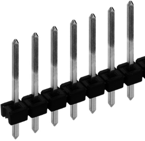 Stiftleiste, 36-polig, RM 2.54 mm, gerade, schwarz, 10058329