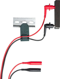 Magnetische Messspitzen-Satz, Buchse 4 mm, 1 kV, schwarz/rot, Z502Z
