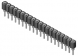IC-Kontaktfederstreifen, 50-polig, RM 2.54 mm , Messing/Kupferberyllium für DIL-IC