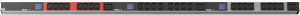 PDU Vertikal BN500 24xC13 3xC19 400V 16Amit Leistungsmessung (Display)
