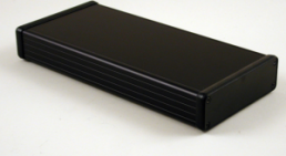 Aluminium Gehäuse, (L x B x H) 220 x 103 x 31 mm, schwarz (RAL 9005), IP54, 1455L2202BK