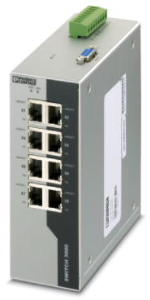 Ethernet Switch, managed, 8 Ports, 100 Mbit/s, 24 VDC, 2891035