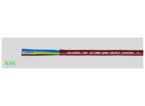 Silikon Steuerleitung SiHF 3 G 0,5 mm², AWG 20, ungeschirmt, rotbraun