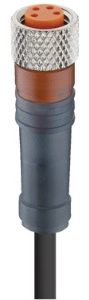 Sensor-Aktor Kabel, M8-Kabeldose, gerade auf offenes Ende, 4-polig, 10 m, PVC, schwarz, 4 A, 1260
