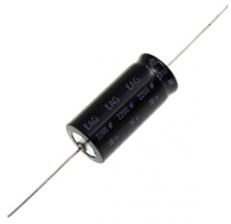 Bipolarer Elektrolytkondensator, 4.7 µF, 63 V (DC), ±10 %, axial, Ø 8.5 mm