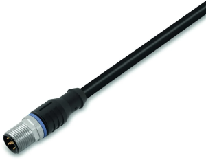 Sensor-Aktor Kabel, M12-Kabelstecker, gerade auf offenes Ende, 8-polig, 5 m, PUR, schwarz, 4 A, 756-5311/090-050