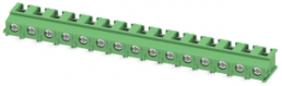 Leiterplattenklemme, 15-polig, RM 7.5 mm, 0,5-4,0 mm², 32 A, Schraubanschluss, grün, 1988082