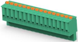 Leiterplattenklemme, 16-polig, RM 5 mm, 0,13-3,31 mm², 10 A, Push-in-Federanschluss, grün, 1-2350397-6