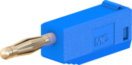 2 mm Stecker, Lötanschluss, 0,5 mm², blau, 22.2616-23