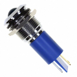 LED-Signalleuchte, 24 V (DC), blau, 540 mcd, Einbau-Ø 16 mm, RM 1.25 mm, LED Anzahl: 1