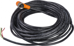Sensor-Aktor Kabel, Kabeldose, abgewinkelt auf offenes Ende, 3-polig, 10 m, PVC, schwarz, 4 A, XZCPA1965L10