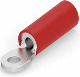 Isolierter Ringkabelschuh, 0,38 mm², AWG 22, 2.18 mm, M2, rot