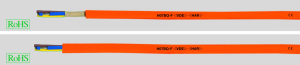 PUR Steuerleitung H05BQ-F 3 x 0,75 mm², AWG 19, orange