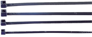 Kabelbinder, Polyamid, (L x B) 100 x 2.45 mm, Bündel-Ø 22 mm, schwarz, -40 bis 85 °C