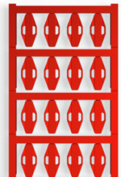 Polyamid Kabelmarkierer, beschriftbar, (B x H) 23 x 11 mm, max. Bündel-Ø 40 mm, rot, 1852370000