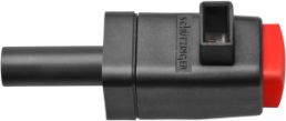 Schnell-Druckklemme, rot, 300 V, 16 A, 4 mm Stecker, vernickelt, SDK 799 / RT