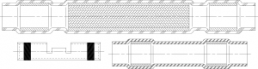 Stoßverbinder Set mit Wärmeschrumpfisolierung, 2,5 mm², AWG 14, gelb, 105.92 mm