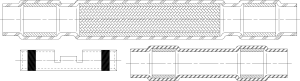 Stoßverbinder Set mit Wärmeschrumpfisolierung, 1,5-4,0 mm², AWG 16 bis 12, grau, 80.52 mm