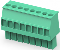 Leiterplattenklemme, 8-polig, RM 3.5 mm, 0,05-2 mm², 11 A, Käfigklemme, grün, 1986371-8