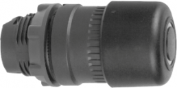 Drucktaster, Bund rund, schwarz, Frontring schwarz, Einbau-Ø 22 mm, ZB5AT24