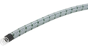 EMV-Spiral-Schutzschlauch, Innen-Ø 12 mm, Außen-Ø 17 mm, BR 19 mm, PVC, silber