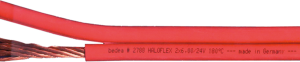 TPE-S Anschlussleitung HALOFLEX 2 x 6,0 mm², AWG 10, ungeschirmt, rot