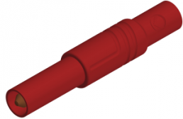 4 mm Stecker, Schraubanschluss, 0,5-1,5 mm², CAT III, rot, LAS S G RT