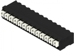Leiterplattenklemme, 13-polig, RM 3.81 mm, 0,13-1,5 mm², 12 A, Federklemmanschluss, schwarz, 1869470000