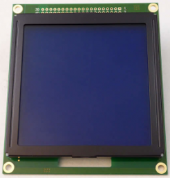 Graph. Mono-LCD Displ. COB 128x128 STN-BLUE-NEG LED-WHITE DEM 128128B1 SBH-PW-N
