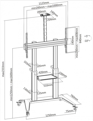 ICA-TR49W EFB-Elektronik Monitor Halterung Bild 5