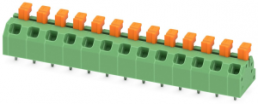 Leiterplattenklemme, 13-polig, RM 5 mm, 0,2-0,75 mm², 13.5 A, Federklemmanschluss, grün, 1864545