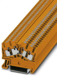 Durchgangsklemme, Push-in-Anschluss, 0,14-4,0 mm², 4-polig, 24 A, 8 kV, orange, 3211994