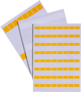 Polyethylen Kabelmarkierer, beschriftbar, (L x B) 55 x 25 mm, max. Bündel-Ø 12 mm, gelb, 83256144
