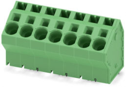 Leiterplattenklemme, 7-polig, RM 10 mm, 0,75-10 mm², 76 A, Federklemmanschluss, grün, 1819257