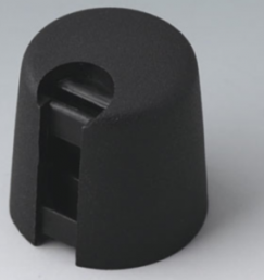 Drehknopf, 6 mm, Kunststoff, schwarz, Ø 16 mm, H 16 mm, A1016649