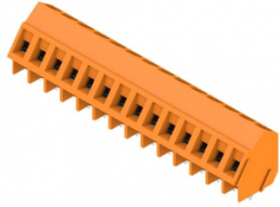 Leiterplattenklemme, 14-polig, RM 5.08 mm, 0,2-2,5 mm², 15 A, Schraubanschluss, orange, 9994650000