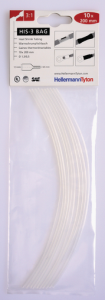 Wärmeschrumpfschlauch, 3:1, (1.5/0.5 mm), Polyolefin, vernetzt, transparent
