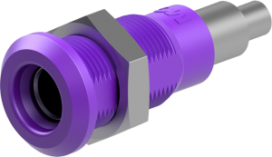 4 mm Buchse, Lötanschluss, Einbau-Ø 8.1 mm, violett, 64.3042-26