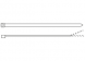 Kabelbinder, Nylon, (L x B) 290 x 3.7 mm, Bündel-Ø 1.5 bis 76.2 mm, natur, -60 bis 85 °C